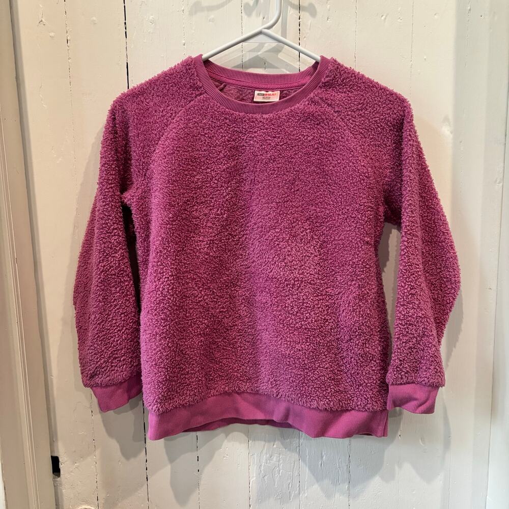 32 Degrees Fuzzy Pink Kids Sweater Girls’ medium 10/12